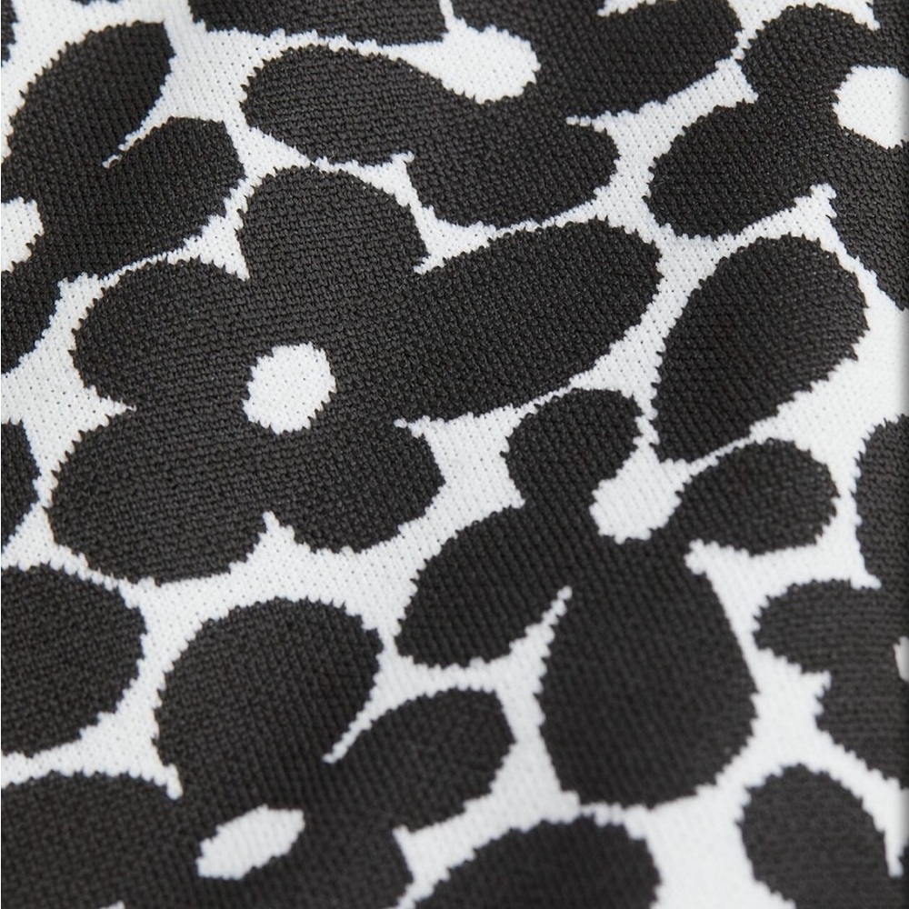 H&M Black and White Floral Mini Dress - Picture 6 of 10